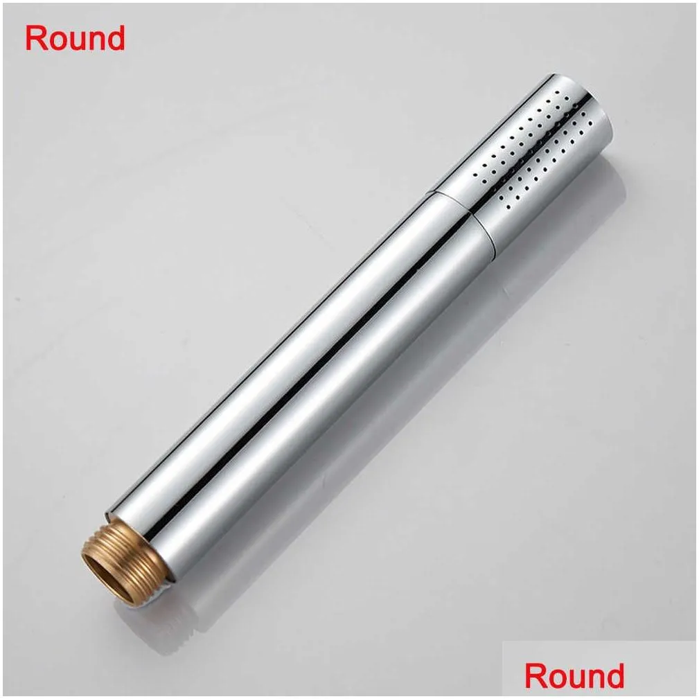 High Pressure Shower Head for Bathrooms Hotel Durable Ergonomic Wall Mounted Solid Copper Chrome Finish Anti Clog Sprayer HKD230825