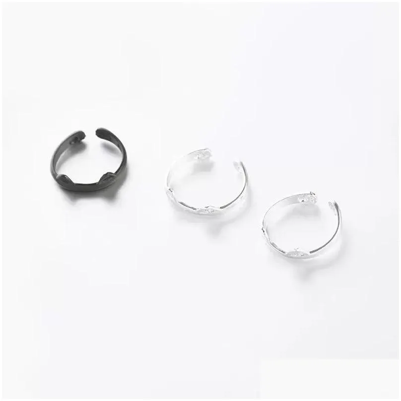 Band Rings Animal Cat Ears Band Rings For Women Girls Lovely Pet Dog Claw Finger Ring Fashion Jewelry Drop Delivery Jewelry Ring Dh1Ws