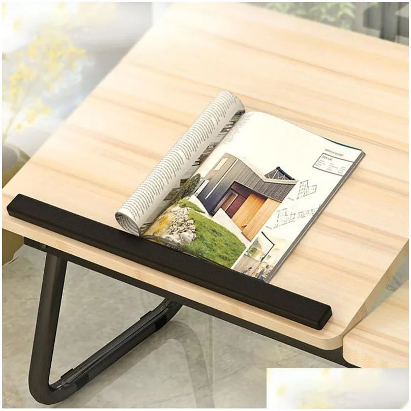 Portable Folding Laptop Desk Lazy Table Bed Sofa Small Computer Table Standing Desk Home Furniture Free Installation Laptop Desk