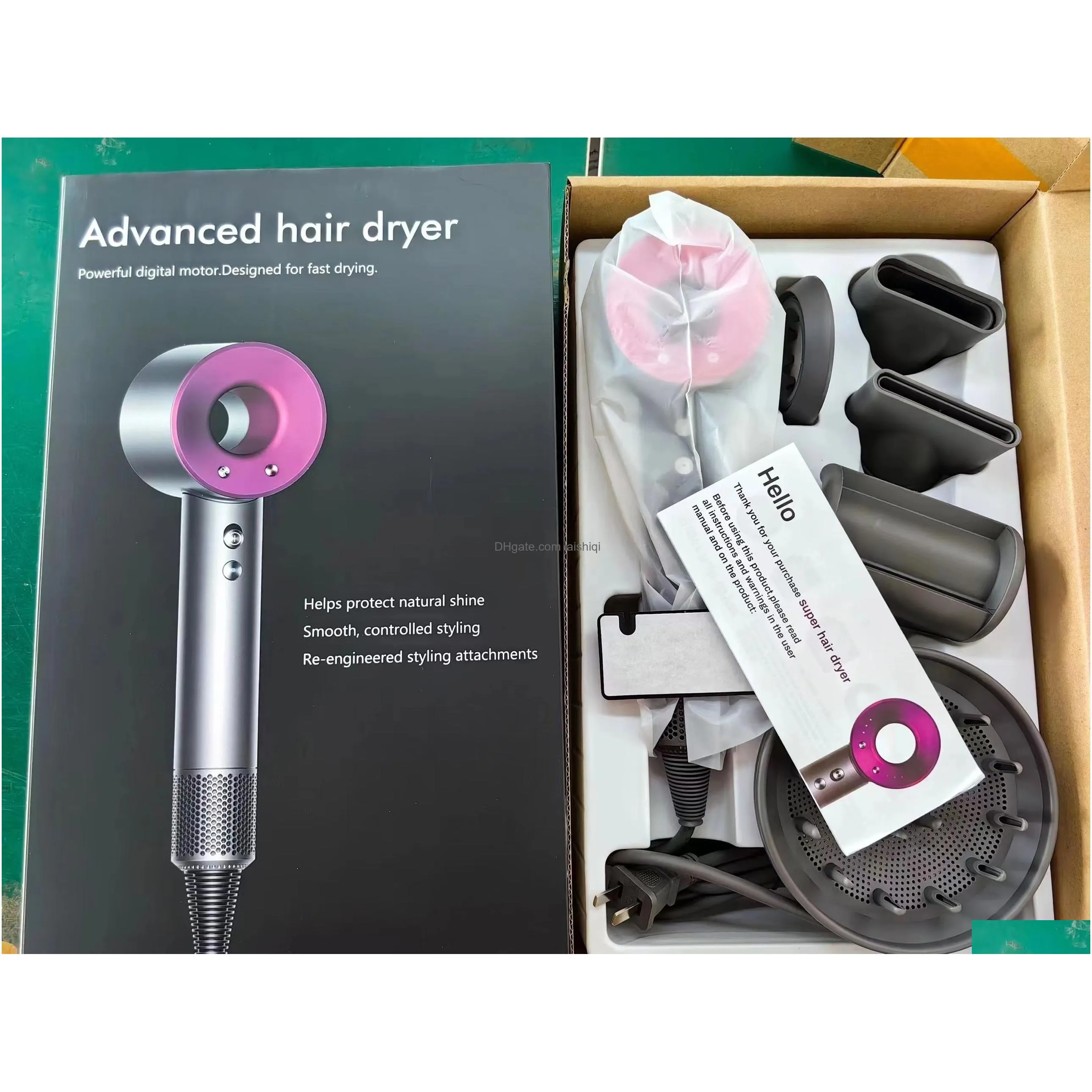 dysonn hair dryers negative ionic professional salon blow powerful travel homeuse cold wind hairdryer temperature care blowdryer drop delive