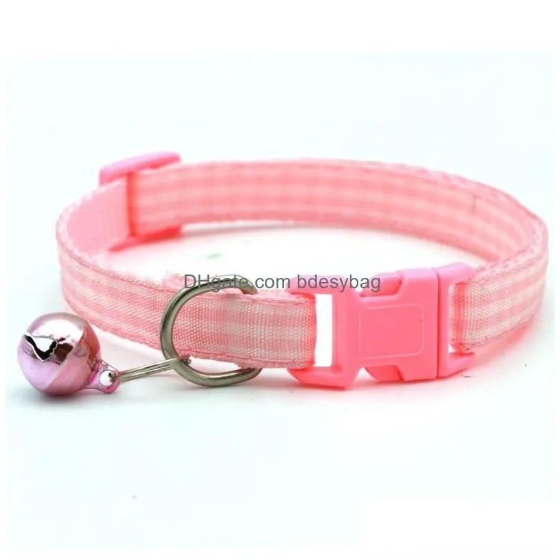 dog collars leashes pets plain adjustable 1932cm puppy kitten pet hospital ad gifts drop delivery home garden supplies dh23s