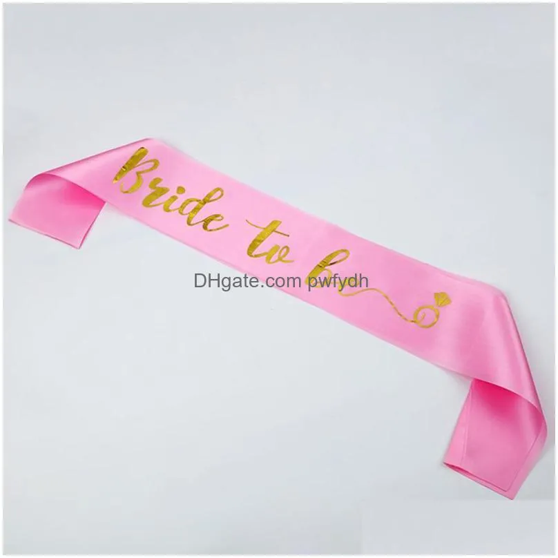  party etiquette belt bride to be ribbon wedding bride send bachelor party decoration shoulder strap