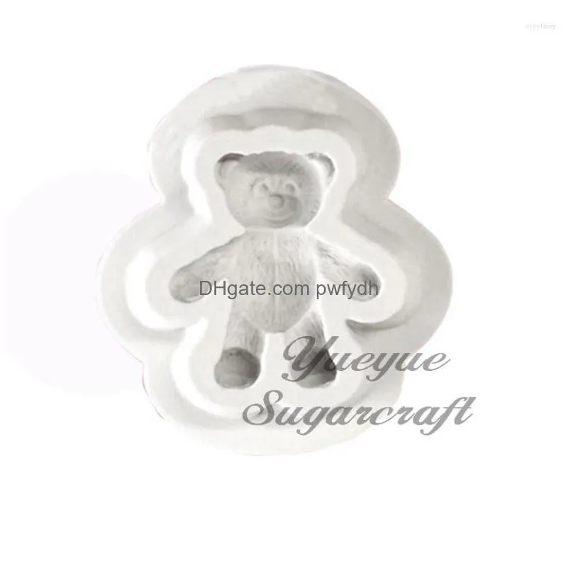 baking moulds yueyue sugarcraft mini bear silicone mold fondant cake decorating tools chocolate gumpaste