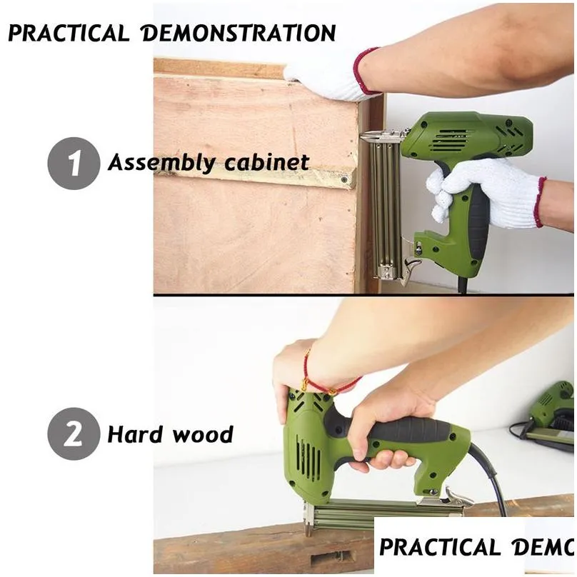 Raitool220V 1800W Electric Staple Straight Nail Gun 10-30mm Special Use 30min Woodworking Tool221W