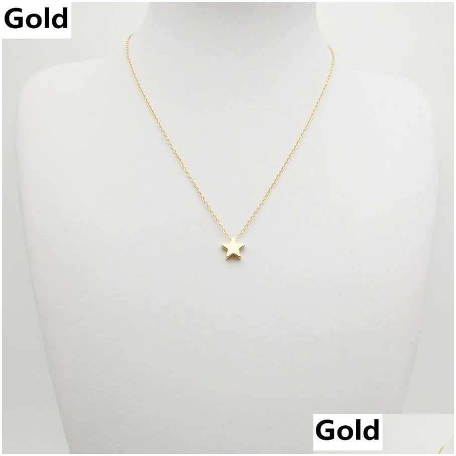 Pendant Necklaces Simple Star Necklace Tiny Necklaces For Women And Girls Pentagram Pendant Jewelry Drop Delivery Jewelry Necklaces Pe Dhcpf