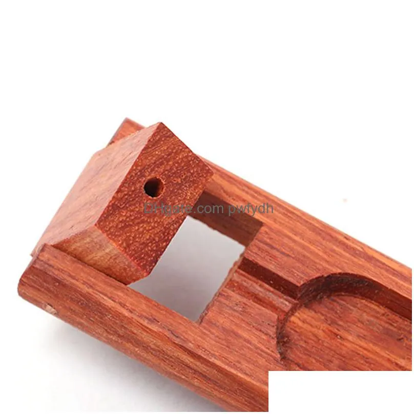 wooden incense stick holder fragrance lamps ash catcher rosewood tray burner holders home decoration censer tools