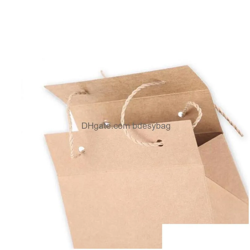 2 styles retro tea box kraft paper packaging box small packaging tea handbag with round window wholesale lx4274