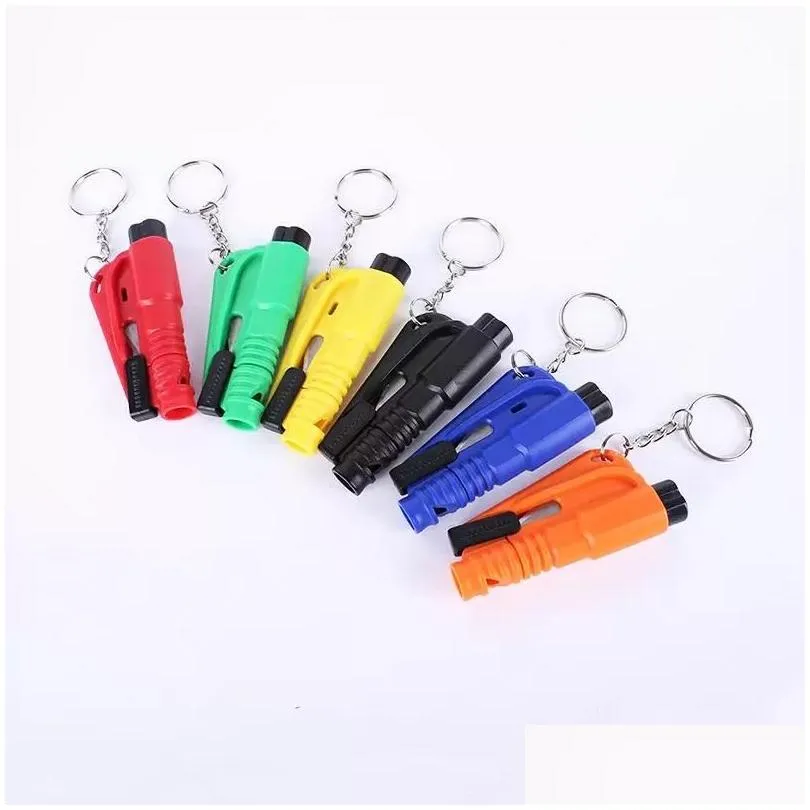 keychain vehicle safety hammer with portable escape hammers window breaker key chain vehicle mounted multifunctional mini lifesaving crusher sos