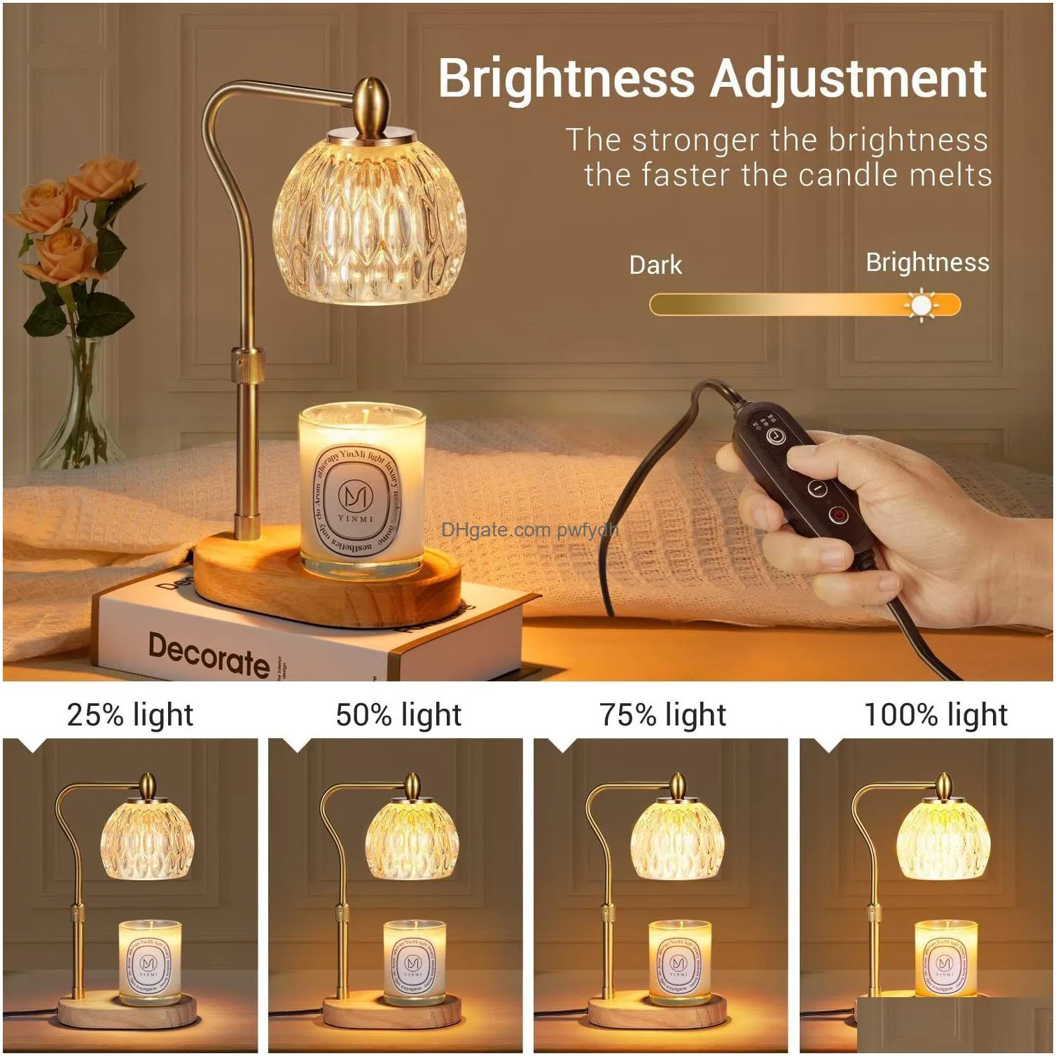 candle holders warmer lamp with timer dimmer height adjustable scented candles 230625