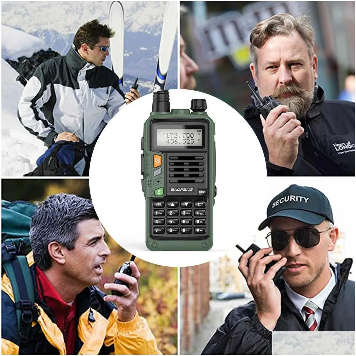 BaoFeng UV-S9 Plus Powerful Walkie Talkie CB Radio Transceiver 10W 50 KM Long Range Portable For hunt forest upgrade 210817