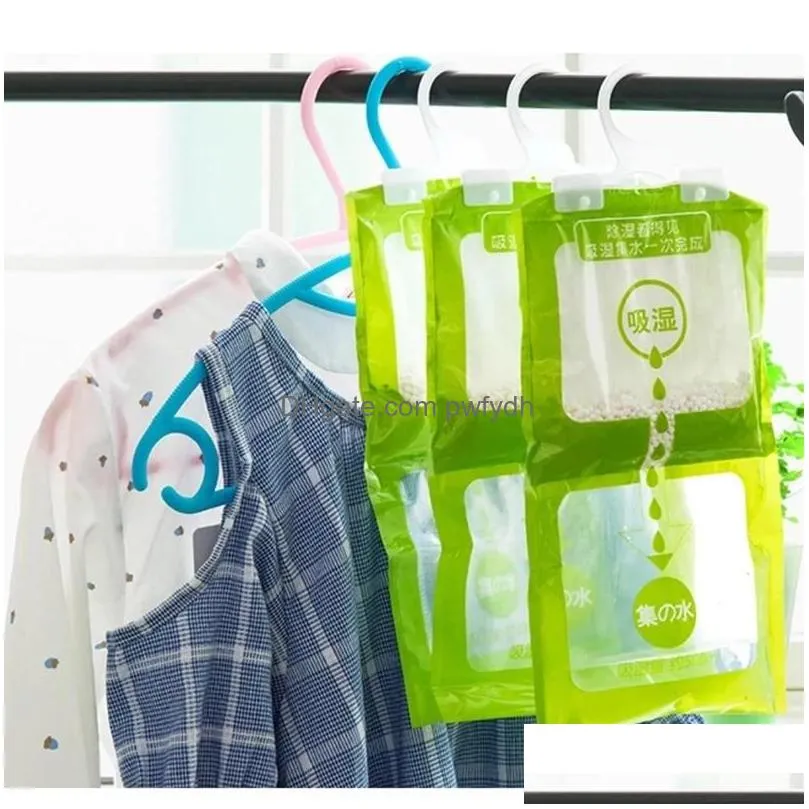 sublimation drying agent hygroscopic anti-mold desiccant bags hanging wardrobes hanging moisture bag closet cabinet wardrobe