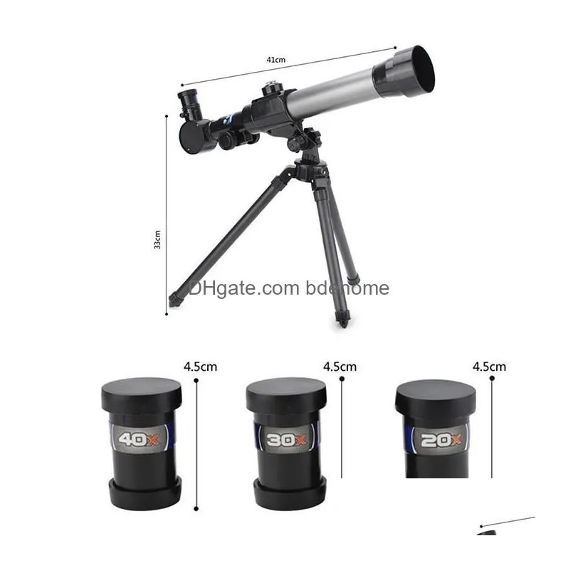 Telescope & Binoculars Children Monocar Telescope With 360 Degree Rotation Tripod Adjustable Monocars Kids Astronomical Educational To Dhda4