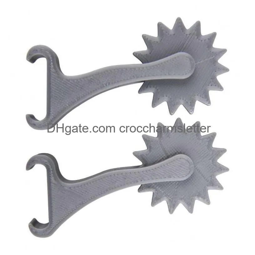 shoe parts accessories 2023 mini croc spurs shoetails variouscolor necks and rowels for croc