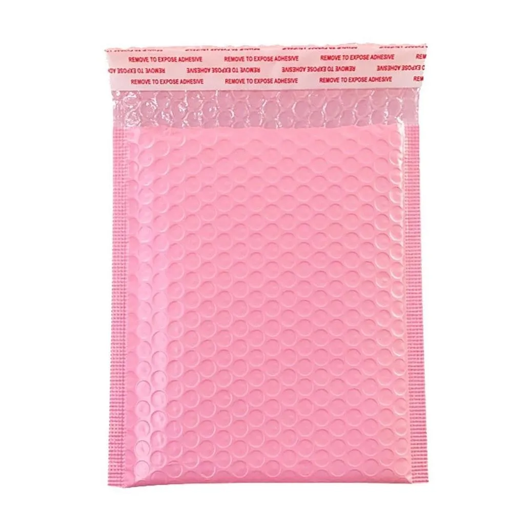 wholesale 50pcs Bubble Mailers Padded Envelopes Pearl film Gift Present Mail Envelope Bag For Book Magazine Lined Mailer Self Seal