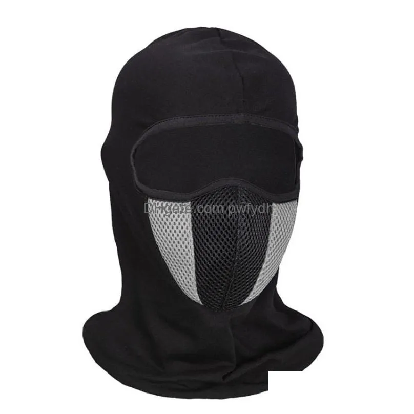full face mask dustproof headgear men breathable sports caps cycling hat windproof anti uv cs hood mask cap