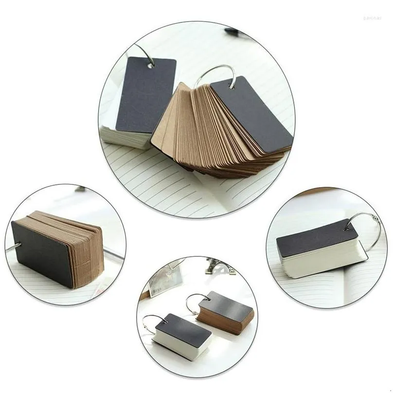 wholesale Mini Loose-leaf Notebook Cute Ring Buckle Environmental Word Book Card Tearable Notepads Kawaii Memo Pad No Stickiness