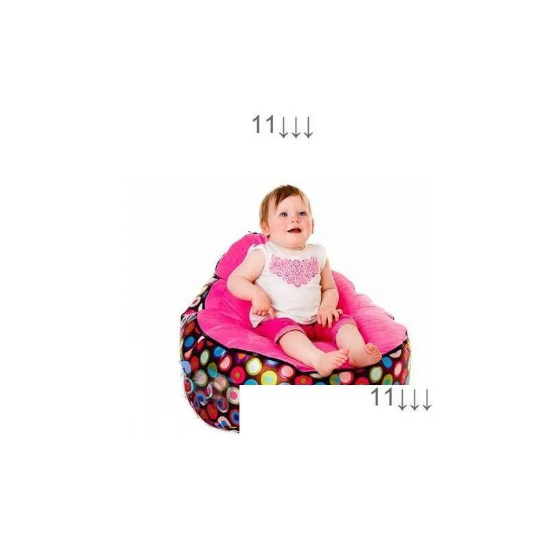 Whole-PROMOTION multicolor Baby Bean Bag Snuggle Bed Portable Seat Nursery Rocker multifunctional 2 tops baby beanbag chair yw274e