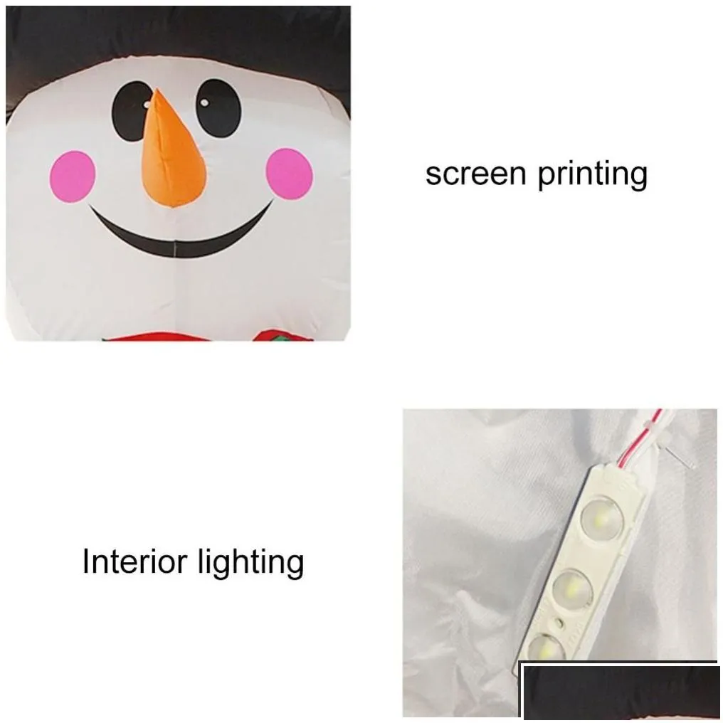 christmas decorations festival decoration inflatable snowman costume xmas blow up santa claus nt outdoor 2.4m led lighted costume1 dro
