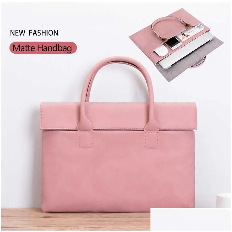 Laptop Bag for Macbook air 13 m2 case 12 13.3 14 15.6 inch Women Handbag for Dell ASUS   pro 13 M1 16 sleeve HKD230828