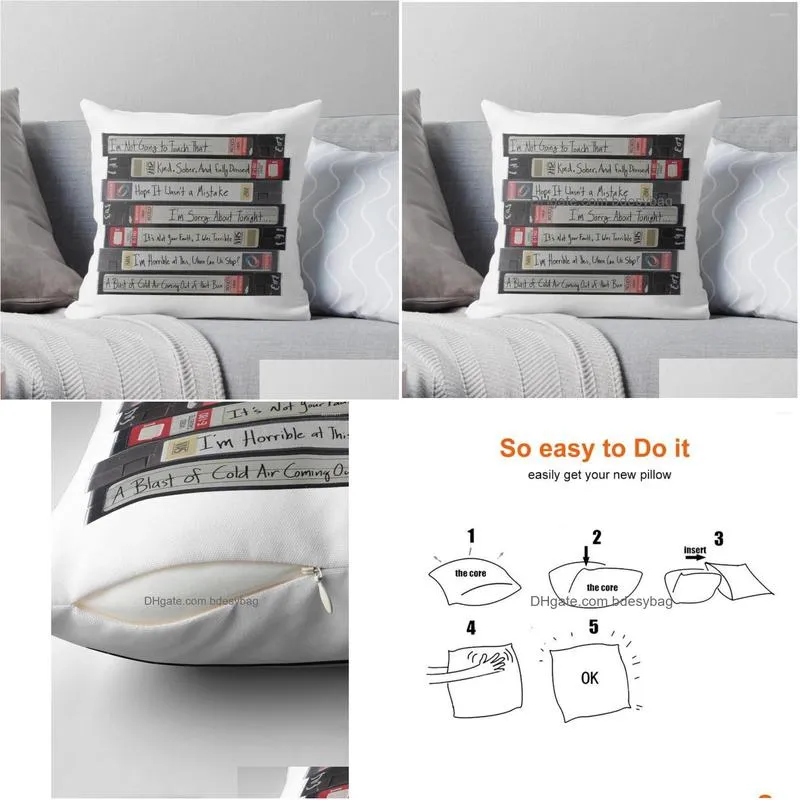 Cushion/Decorative Pillow Pillow Brooklyn 99 - Title Of Your Tape Throw Sofa S Er Drop Delivery Home Garden Home Textiles Dhfth