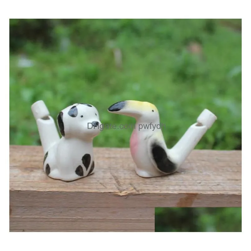 water bird whistle clay bird crafts ceramic glazed bird whistle-peacock birds home decoration office ornaments sn2514