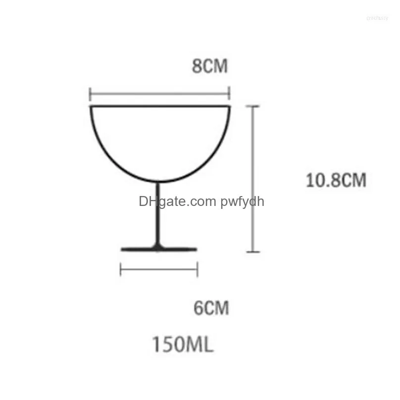 wine glasses champagne tower cups for wedding party thickened acrylic cup goblet celebration opening bar accessor