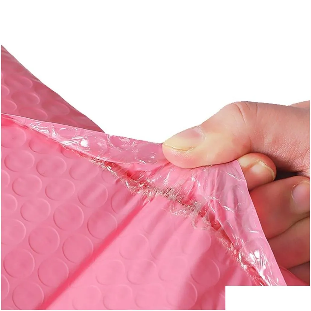 wholesale 50pcs Bubble Mailers Padded Envelopes Pearl film Gift Present Mail Envelope Bag For Book Magazine Lined Mailer Self Seal