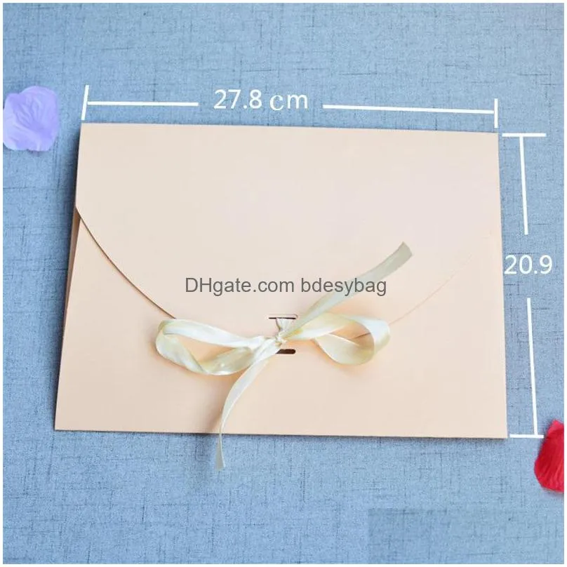 incarnadine pink paper bag envelope scarf bag gift box book/silk packaging box ribbon gift cardboard carton 27.8cmx20.9cm lx1924