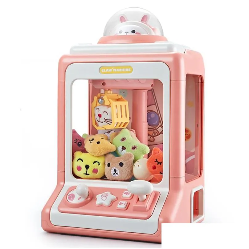 tools workshop diy automatic doll machine kids coin operated play game mini claw catch toy crane machines music for christmas gifts