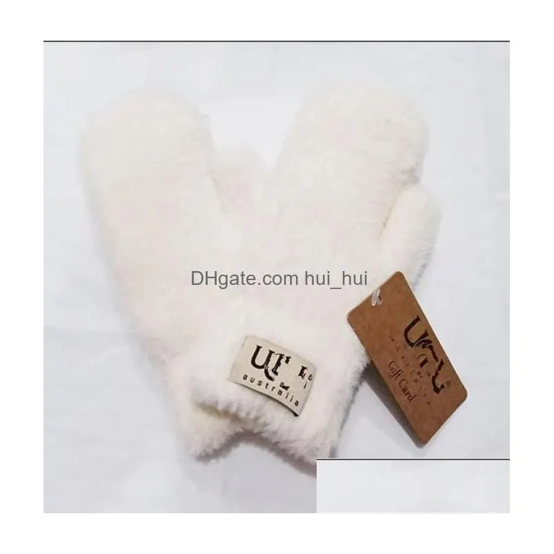 winte cony hairr gloves brand designer glove fashion women men luxury outdoor sport warm winters ski glovess