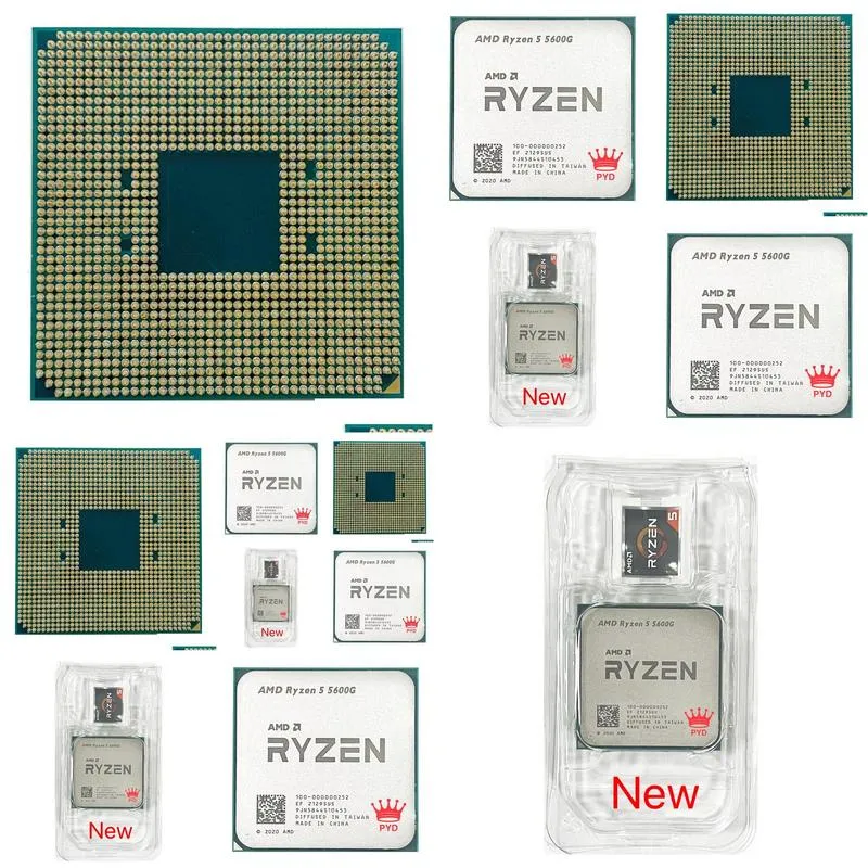 CPUs Ryzen 5 5600G R5 3 9GHz Six Core Twelve Thread 65W CPU Processor L3=16M 100 000000252 Socket AM4 NO cooler 230712