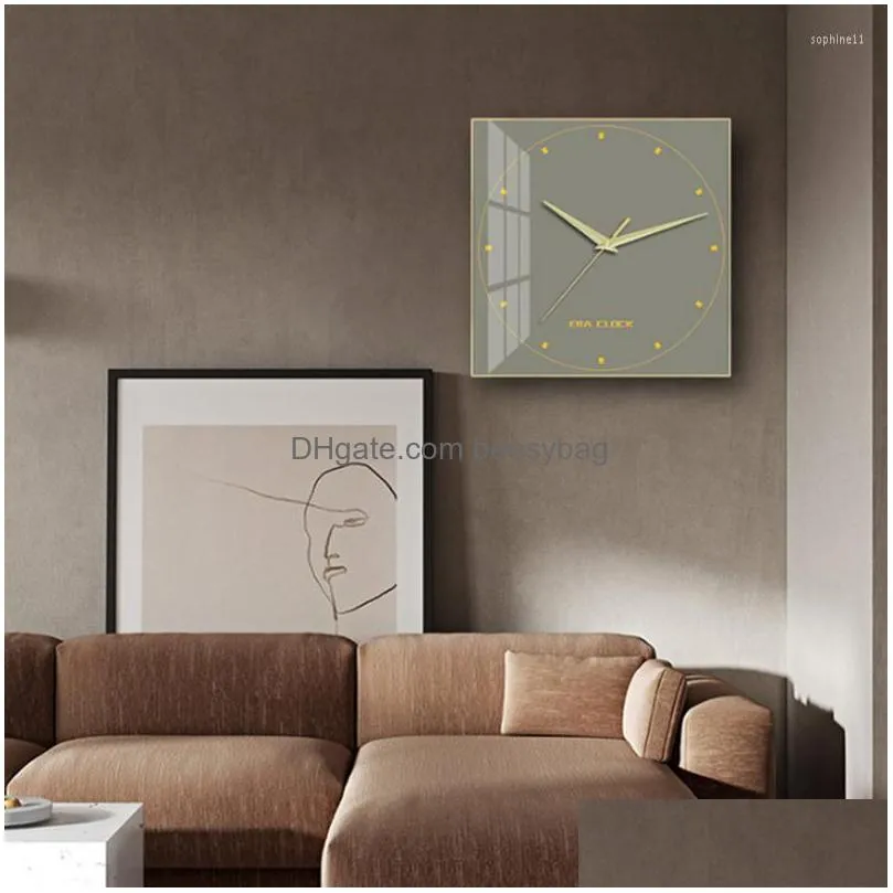 Wall Clocks Wall Clocks Modern Art Frane Clock Luxury Large Size Bedroom Design For Home Drop Delivery Home Garden Home Decor Clocks Dhq6Z