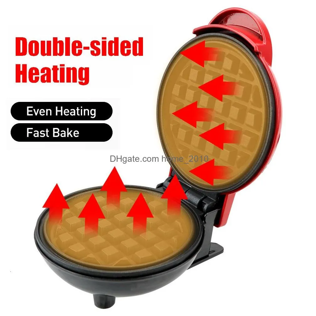 baking pastry tools mini waffle pot breakfast molds pan eggette machine bubble cake oven electric s maker 221208