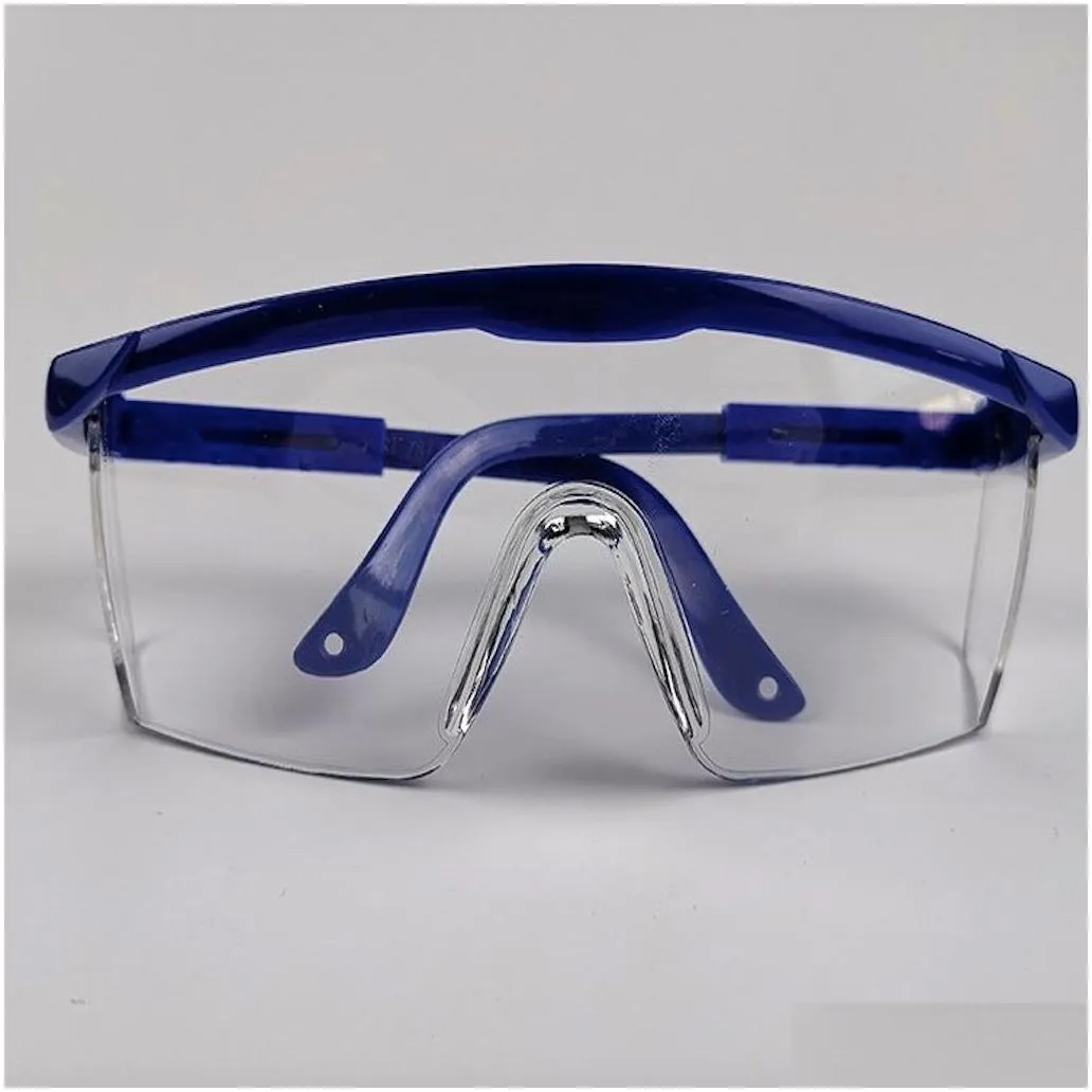 wholesale Safety glasses Protection Goggles Glasses Lab Eye Protection Protective Eyewear Clear Lens Workplace Safety Anti dust