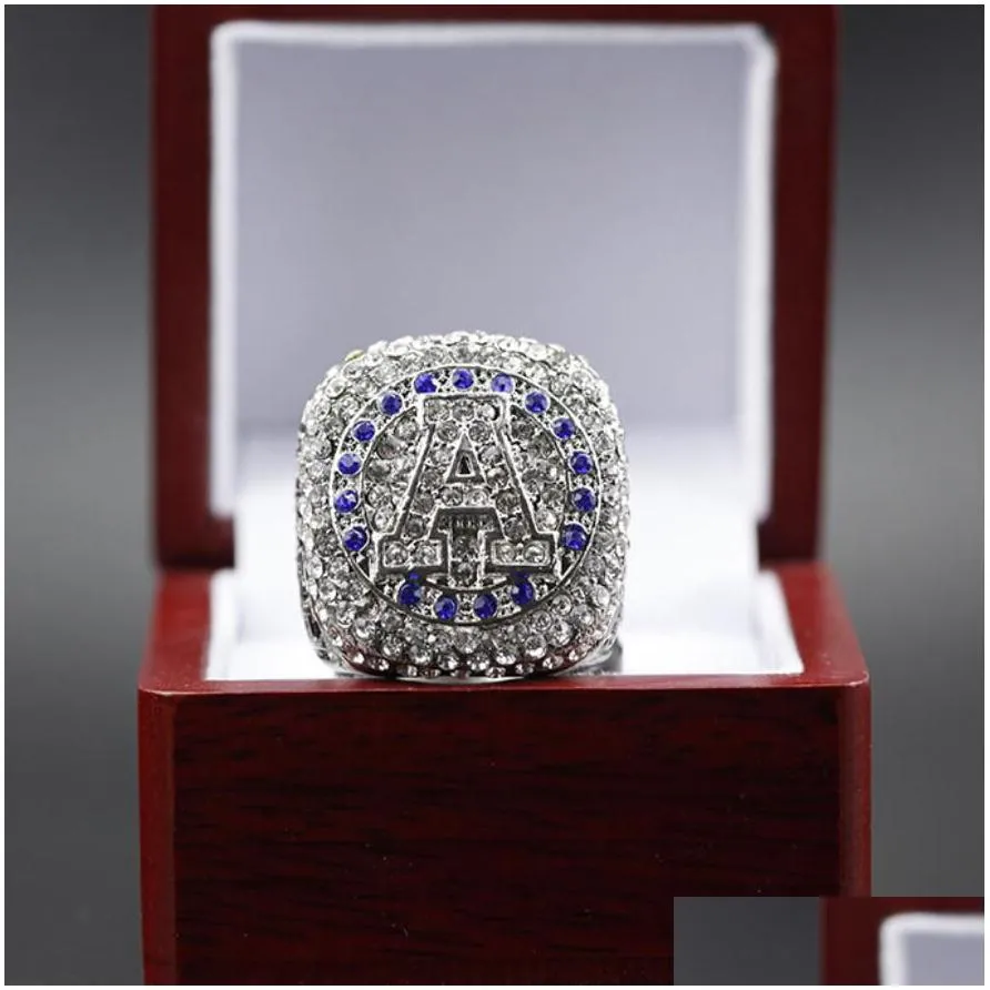Cluster Rings Toronto Argonauts The Grey Cup Football Team Championship Ring With Wooden Box Souvenir Men Fan Sport Gift Wholesale 202 Dhbtk
