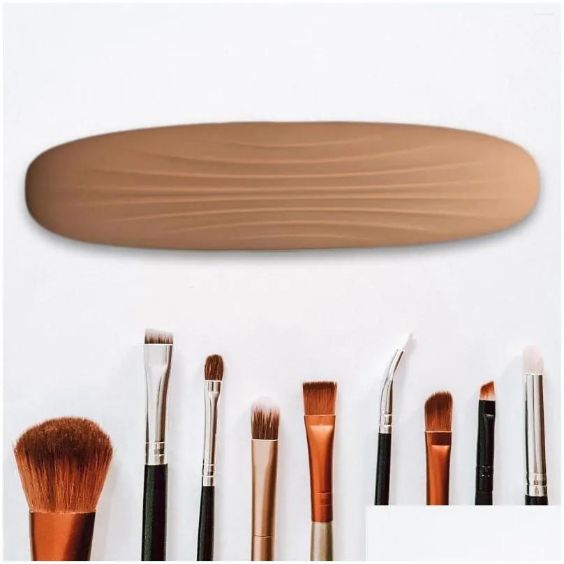 Makeup Brush Pouch Silicone Portable Durable Cosmetic Organizer For