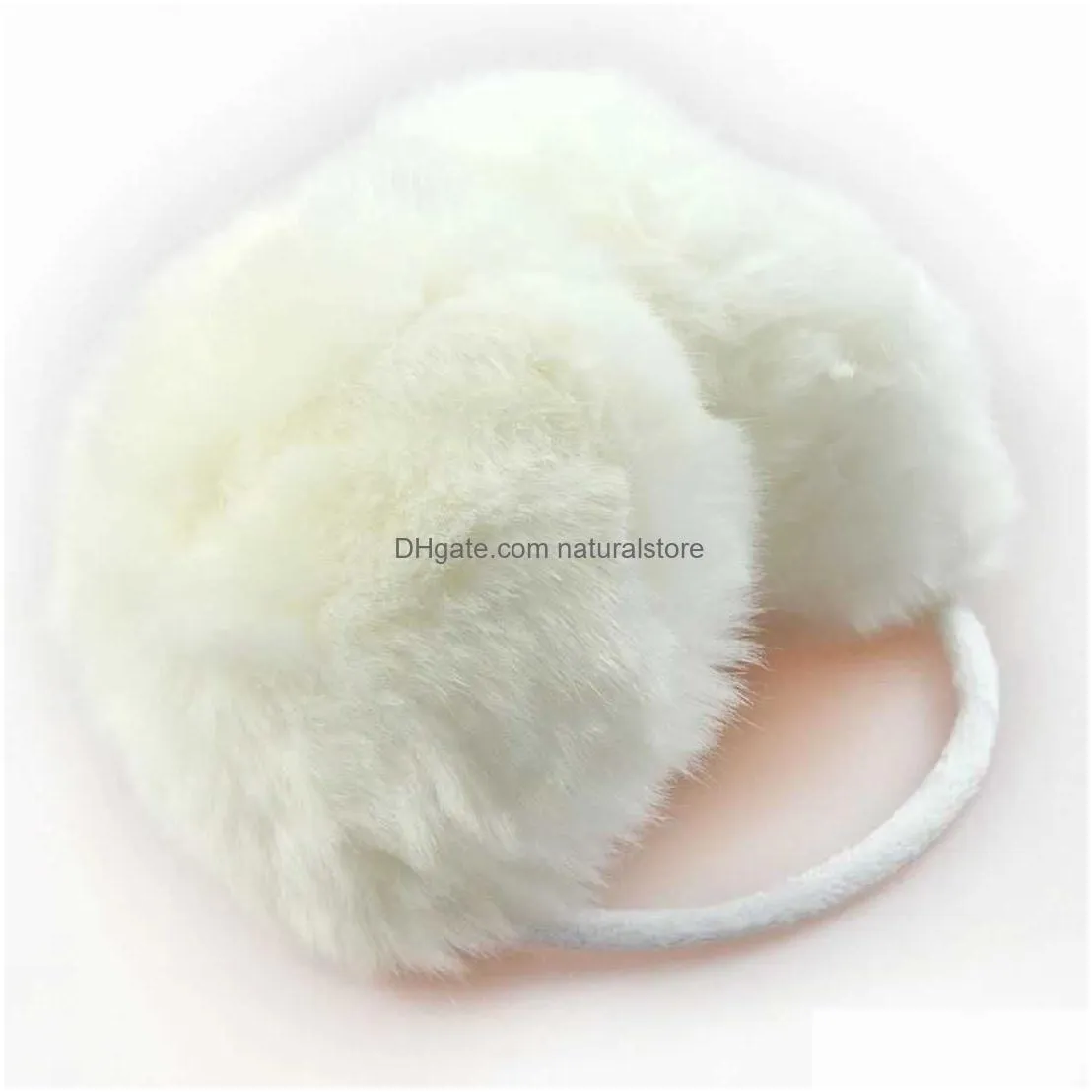 Ear Muffs Ear Muffs 2023 Faux Solid Color Winter Caps Fuzzy Warm Earmuffs For Women Plush Ers Style R231009 Drop Delivery Fashion Acce Dhf7M