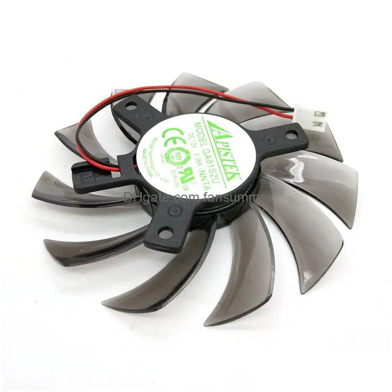 Fans & Coolings New Original Cooling Fan Ga81S2U Nnta Dc12V 0.38A For Evga Onda Gt430 Gt440 Gt630 Graphics Video Card Drop Delivery Co Otmpd