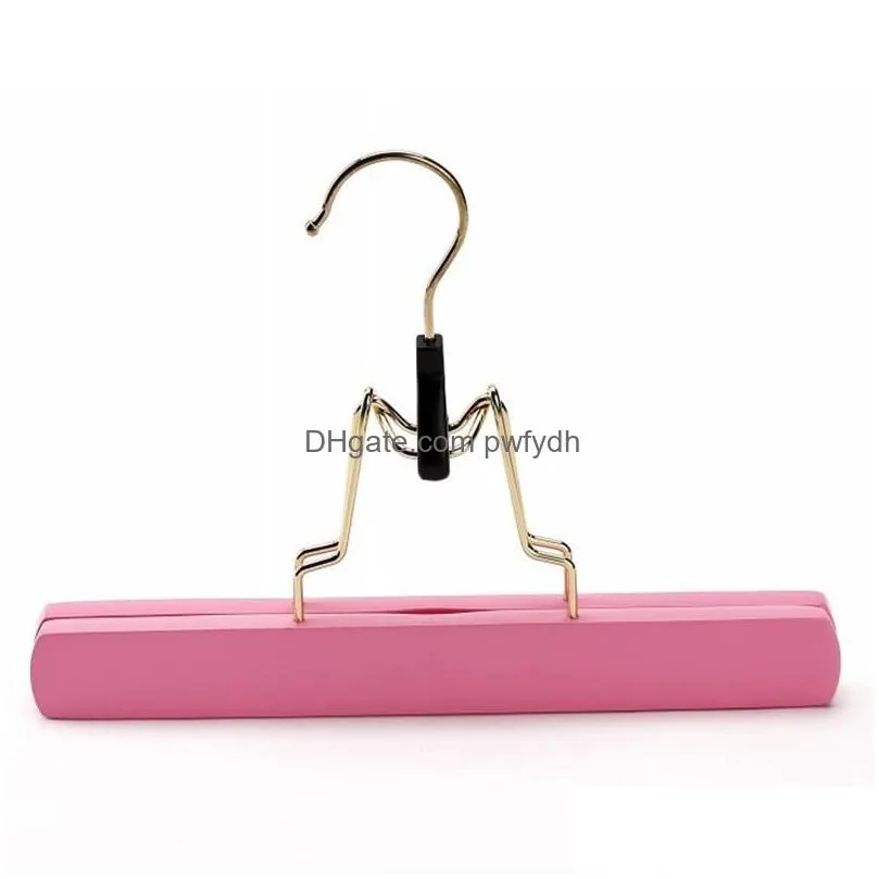 pant hangers hooks rack non-slip wood collection slack hanger pants hair extensions hanger sea rrc811