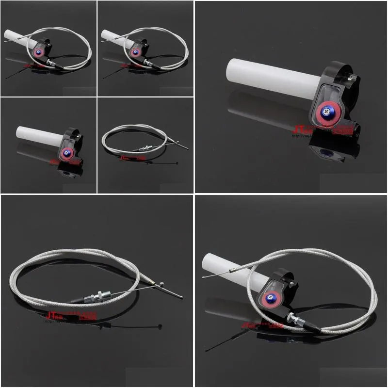 Zongshen Loncin Lifan Kayo 125CC 110CC 50cc 200cc 250cc Dirt Pit Bike Motorcycle Throttle Cable Grips Accessories Handlebars