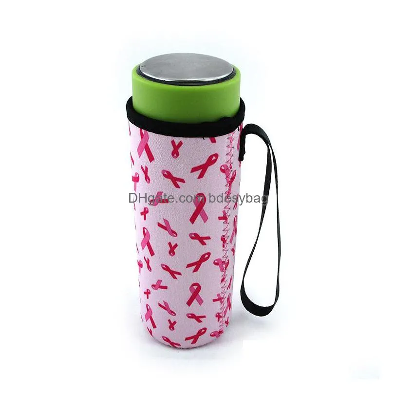 neoprene water bottle holder insulated sleeve bag case pouch cup cover for 550ml 10 colors w0141