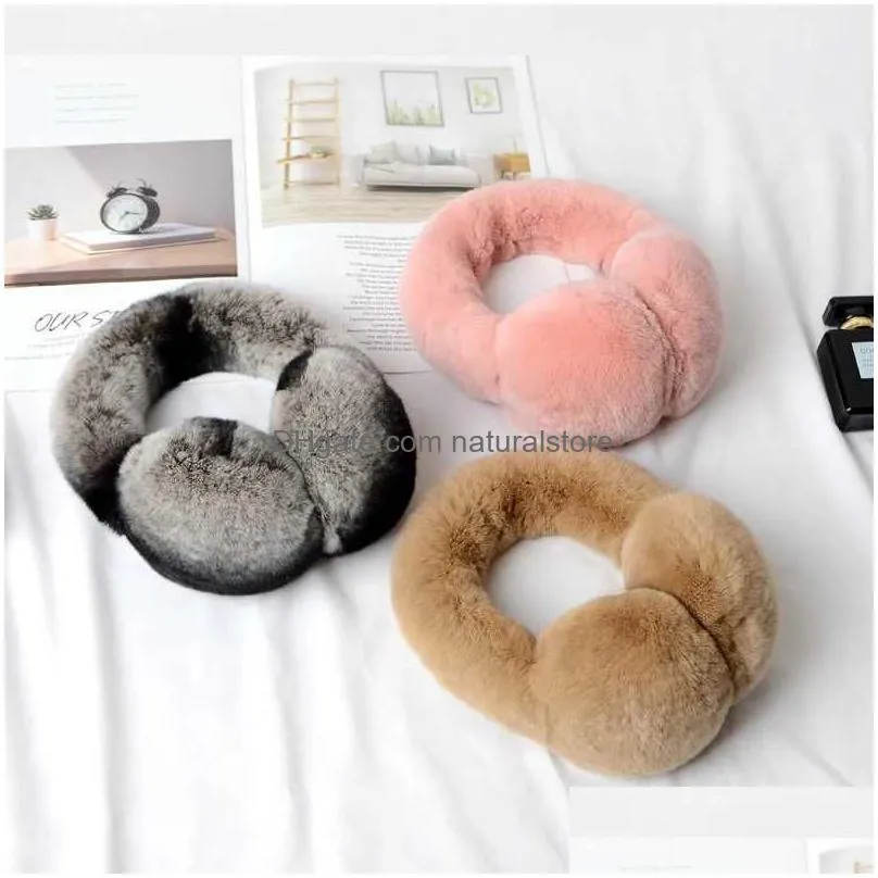 Ear Muffs Ear Muffs Earmuffs Women Fashion Men Warm Winter Real Children Earlap Girl R231009 Drop Delivery Fashion Accessories Hats, S Dhi9Z