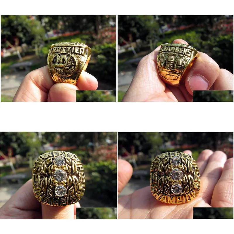 Cluster Rings 1982  Islanders  Cup Championship Ring Men Sport Fan Souvenir Gift Wholesale Drop Drop Delivery Jewelry R Dhbia