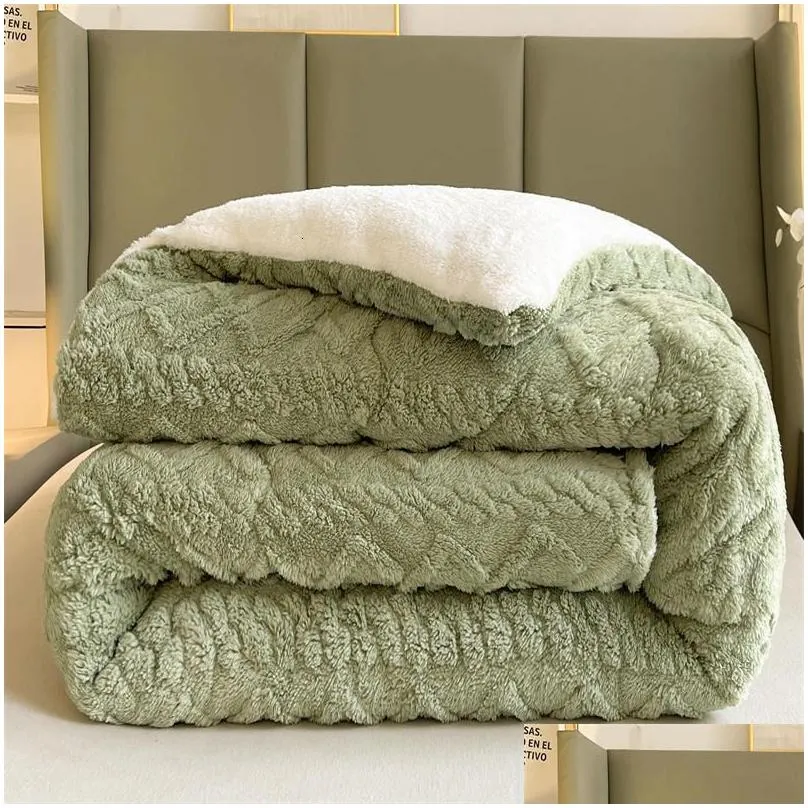 blankets super thick winter warm blanket for bed artificial lamb cashmere weighted blankets soft comfortable warmth quilt comforter