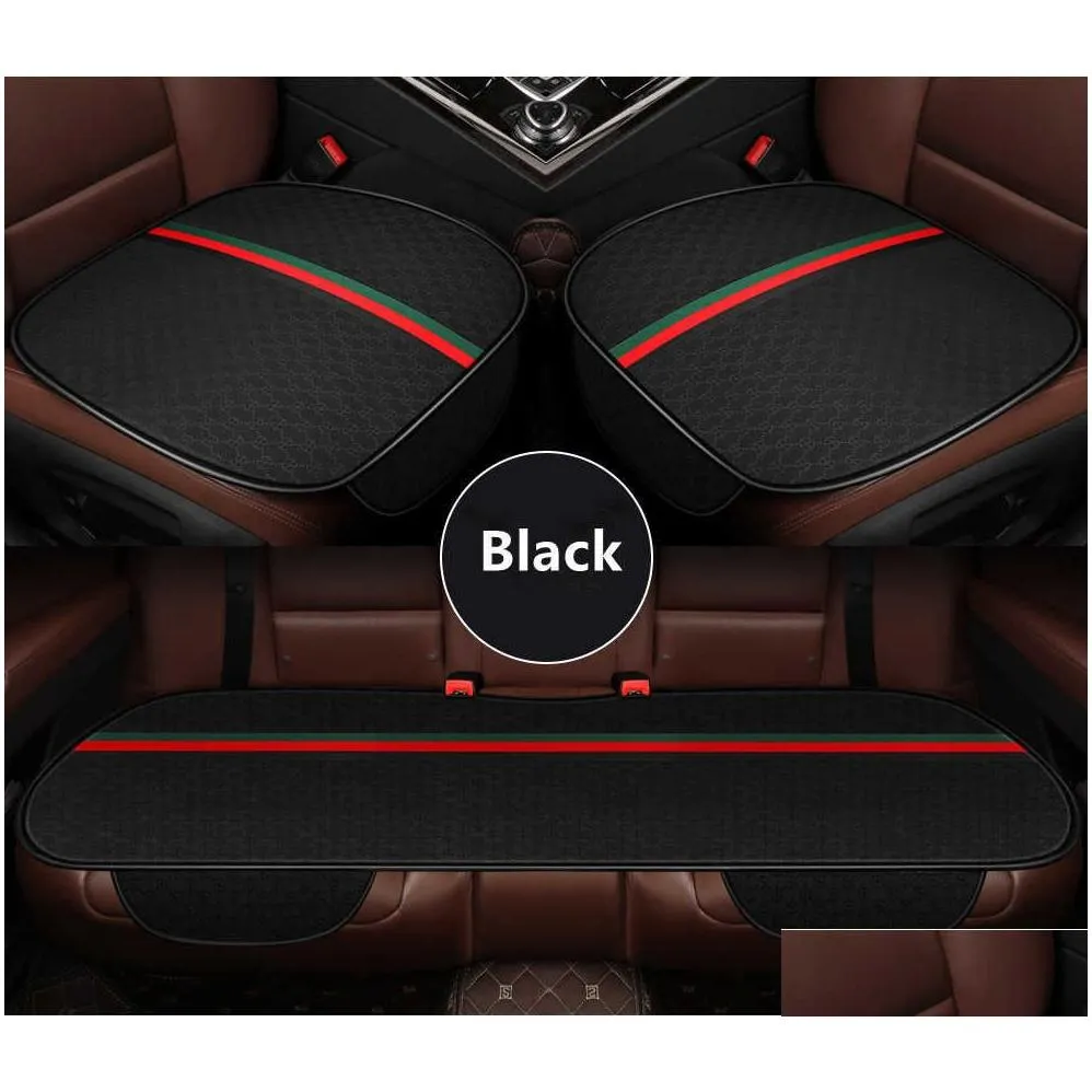 Car Seat Covers 3 Color Lumbar Pillow Neck Belt Steering Wheel Universal Accessories T221110