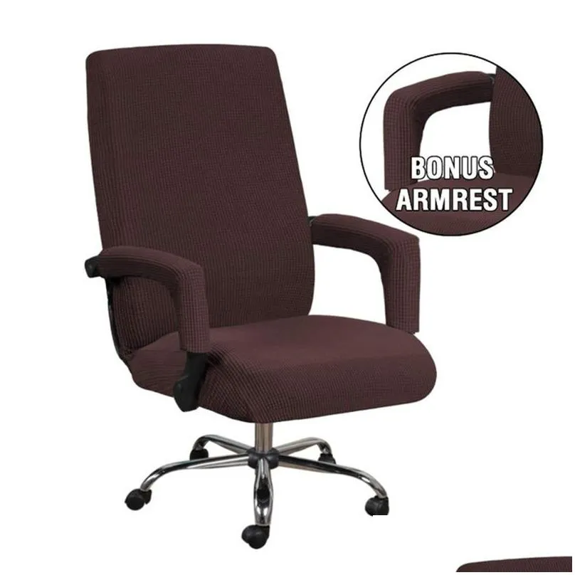 elastic office chair cover boss lift computer desk covers thickened with armrest removable funda silla escritorio 220222