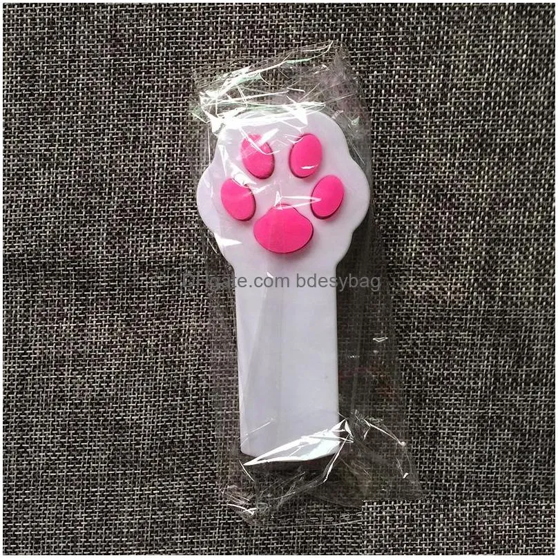 new footprint shape led light laser toys laser tease funny cat rods pet cat toys creative w0055