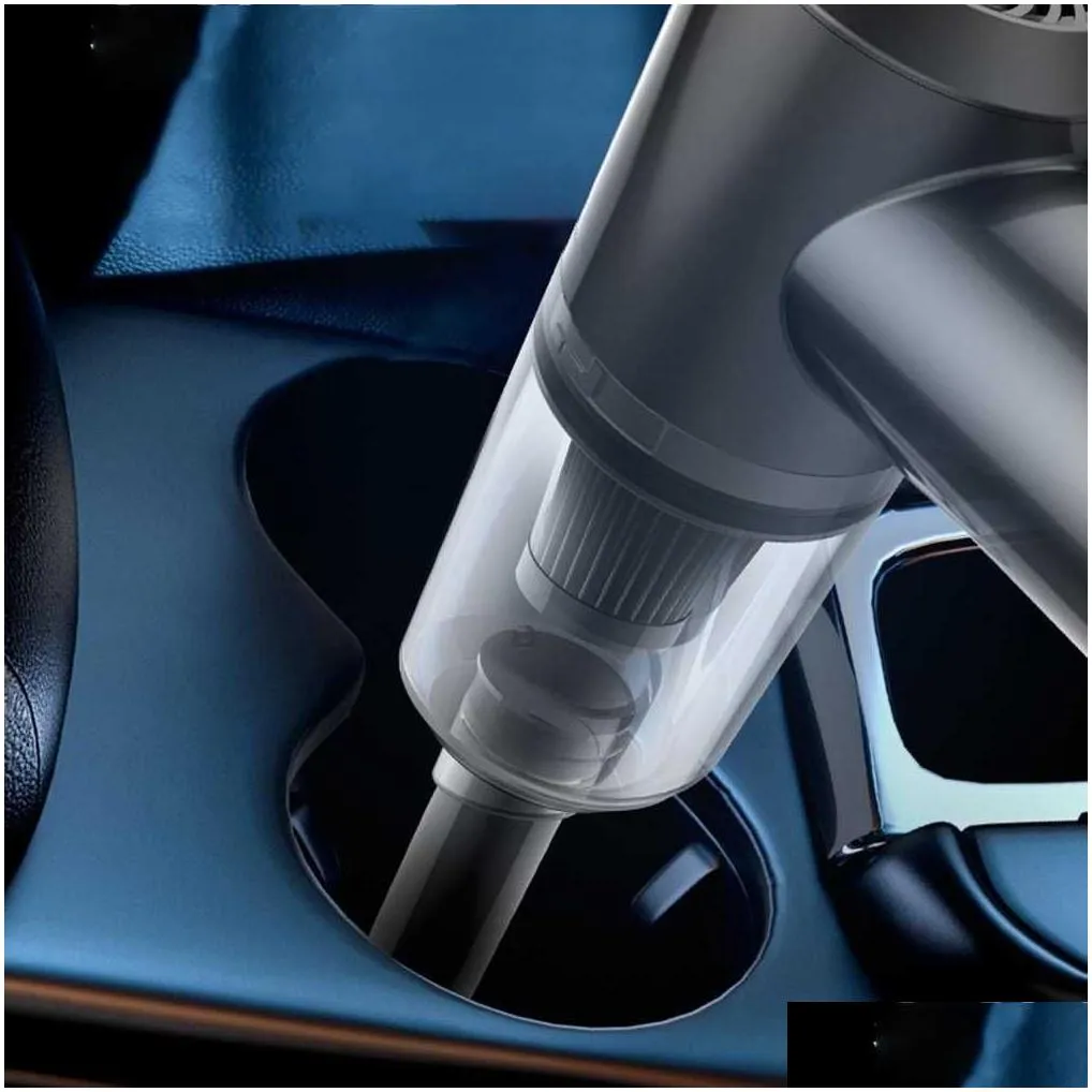 Powerful Small Car Vacuum Cleaner with Permanent Led Fluorescent Lights That Do Not Reduce Low Noise Fast Vacuum Cleaner