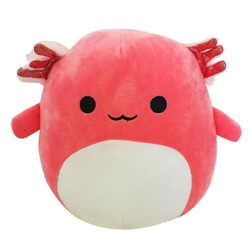 Plush Dolls 20Cm Pink Axolotl Plush Toy Cute Animal Octopus Frog Bee Soft Stuffed Pillow Toys Birthday Gifts For Kids 220409 Drop Deli Dh9B3