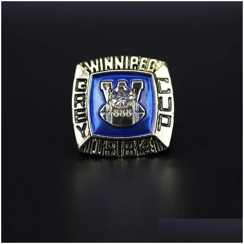 Cluster Rings Winnipeg Blue 1962 1988 1984 1990 Bombers Cfl Grey Cup Team Champions Championship Ring Sport Souvenir Men Fan Gift Drop Dhlsm